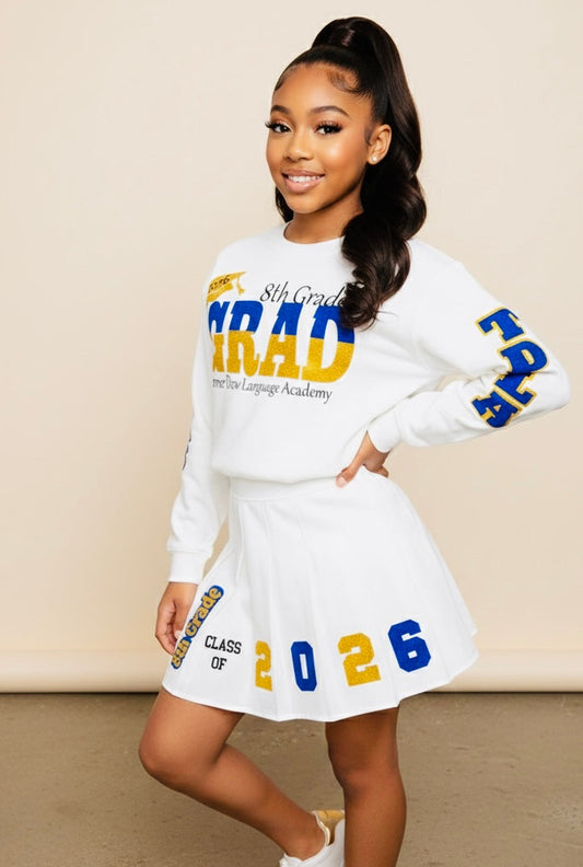 Personalized Skirt Set 2026 Skirt Set | 5TH grade graduation skirt set | elementary school skirt skirt set