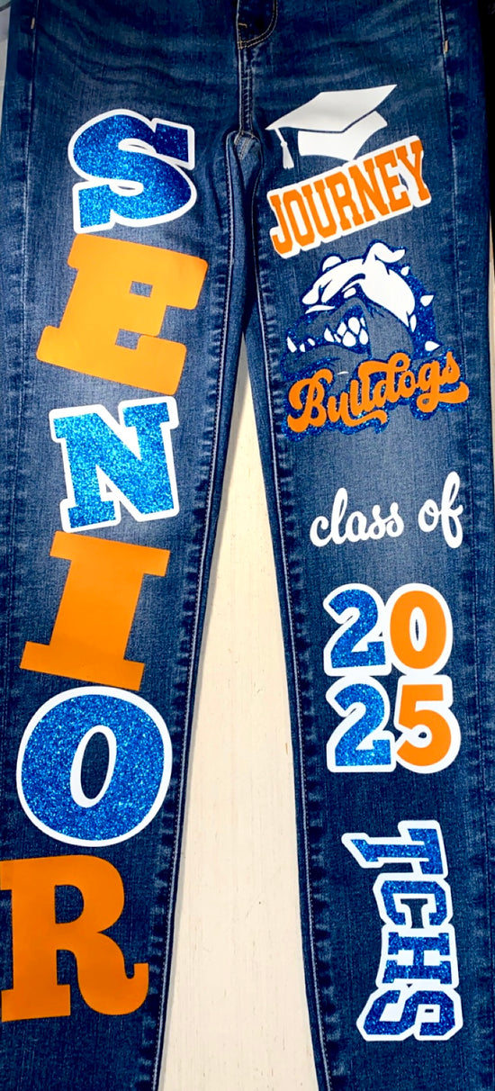 Custom Senior Jeans Chelle's Fashion Loft LLC
