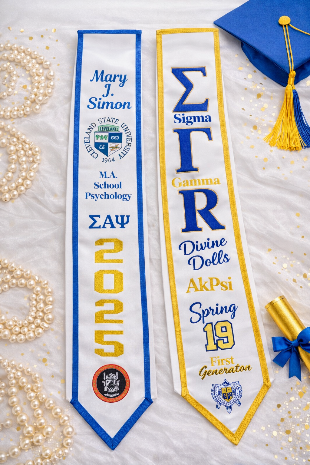 Custom Graduation Stole