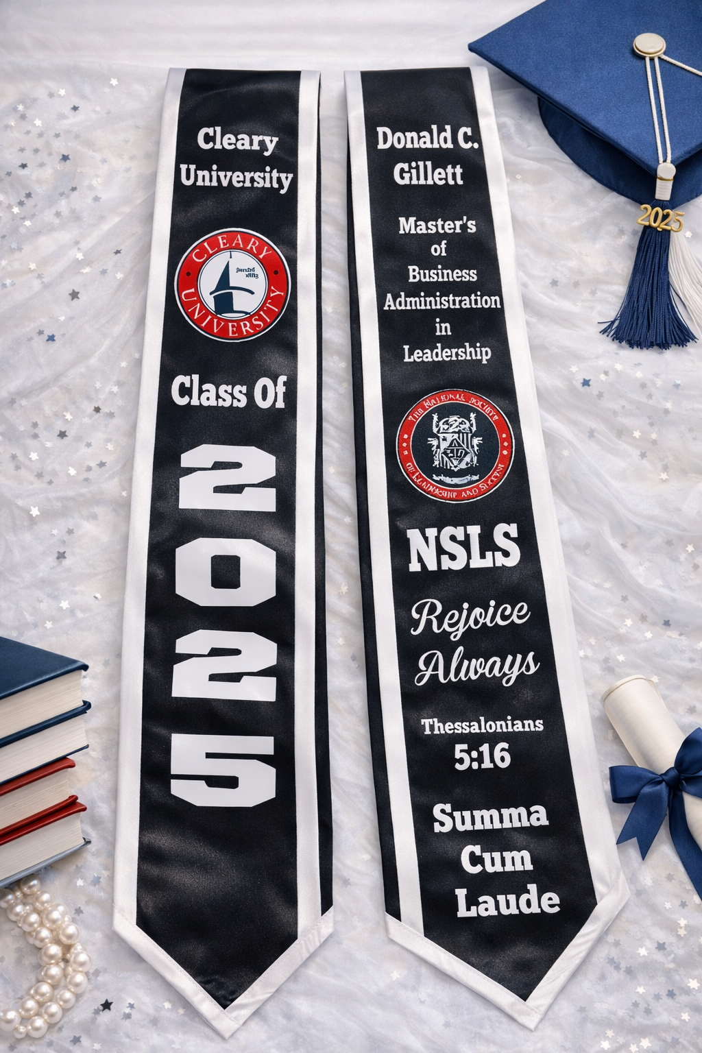Custom Graduation Stole