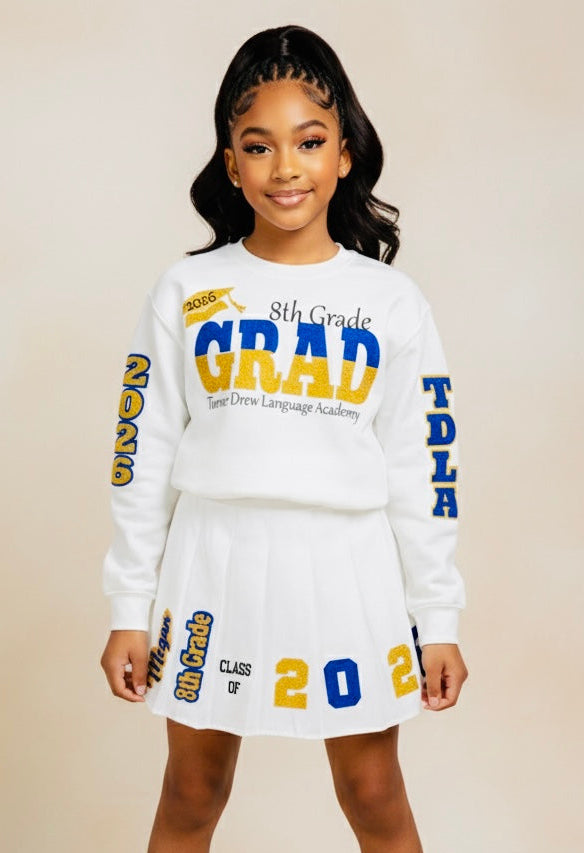 Personalized Skirt Set 2026 Skirt Set | 5TH grade graduation skirt set | elementary school skirt skirt set