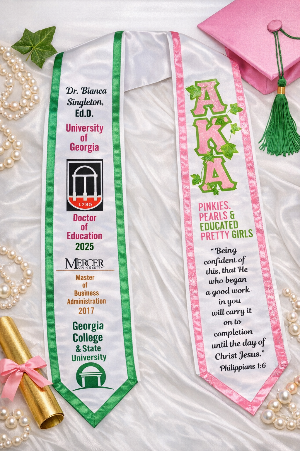 Custom Graduation Stole
