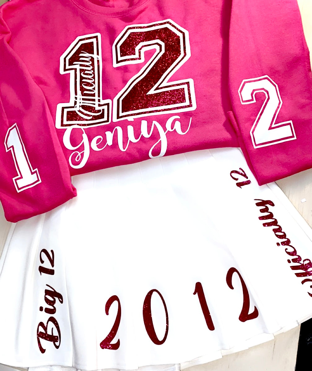 Customized Birthday Skirt Set 13