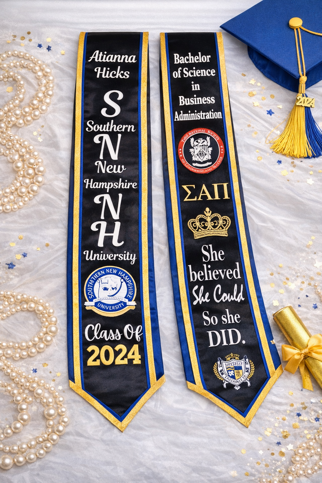 Custom Graduation Stole