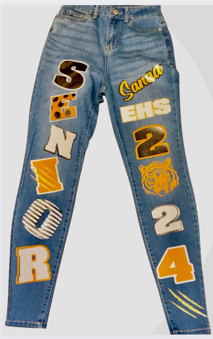 jeans custom lv net patch｜Búsqueda de TikTok